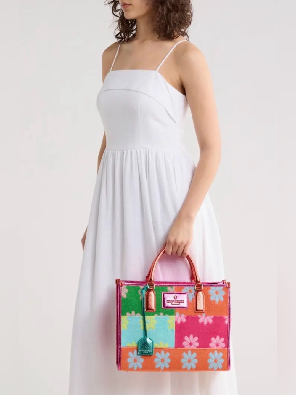 Kurt Geiger Chiswick Floral Tote Bag with dust bag - Picture 5 of 16